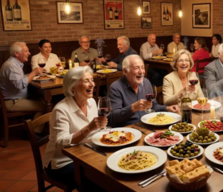Guests enjoying Italian dining experience at The Bluff & Bite